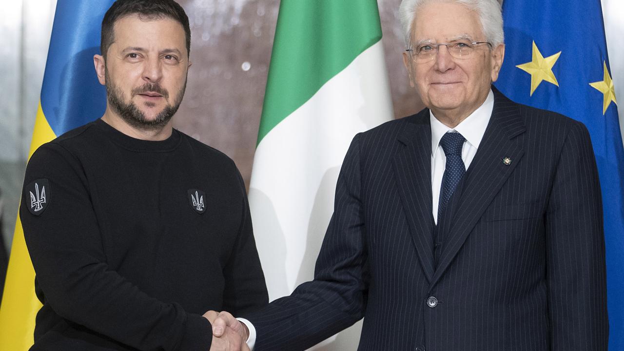 Ukrayna Devlet Başkanı Zelenskiy, İtalya Cumhurbaşkanı Sergio Mattarella’yı ziyaret etti