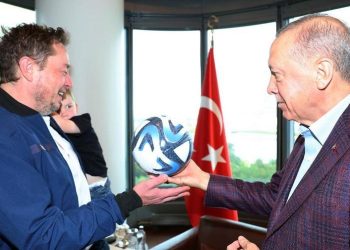 Erdoğan, Elon Musk’ı ABD’deki Türkevi’nde kabul etti