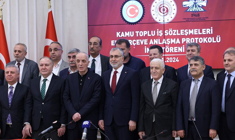 Kamu işçileri için ek zam protokolü imzalandı