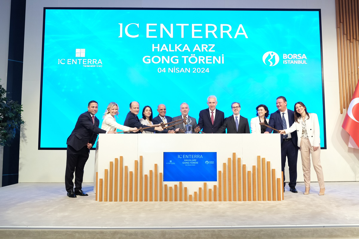 Borsa İstanbul’da gong IC Enterra Yenilenebilir Enerji A.Ş. için çaldı