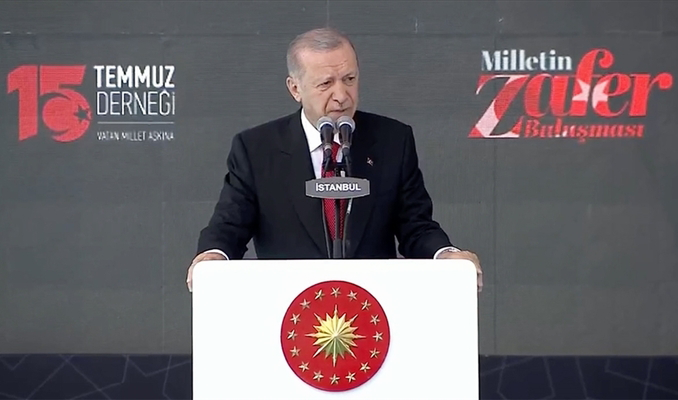 Erdoğan’dan 15 Temmuz açıklaması: Darbeci alçaklar…