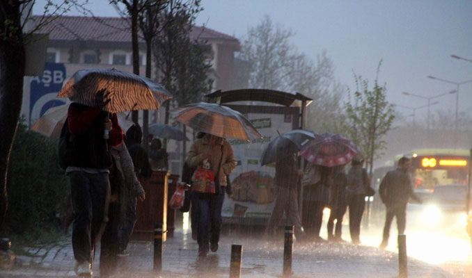 10 ilde gök gürültülü sağanak yağış bekleniyor