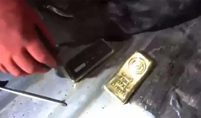 66 milyon liralık 22 külçe altın ele geçirildi!