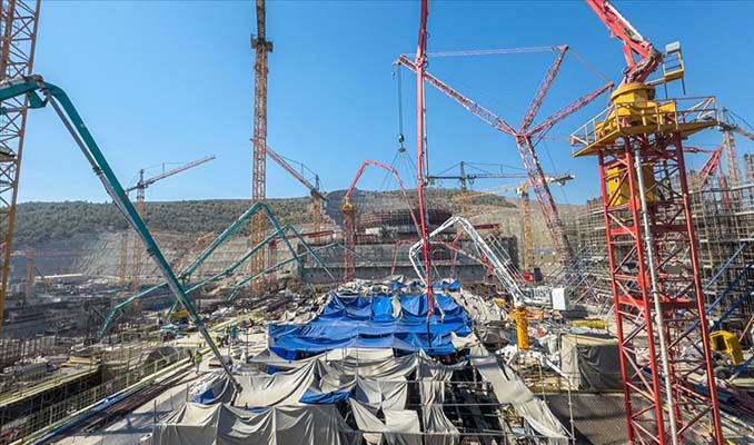 Akkuyu NGS’de türbin tesisinin temeline beton döküldü