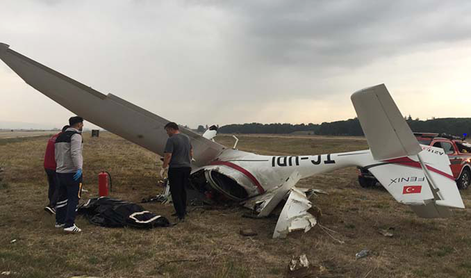 Bursa’da eğitim uçağının düşmesi sonucu iki pilot hayatını kaybetti