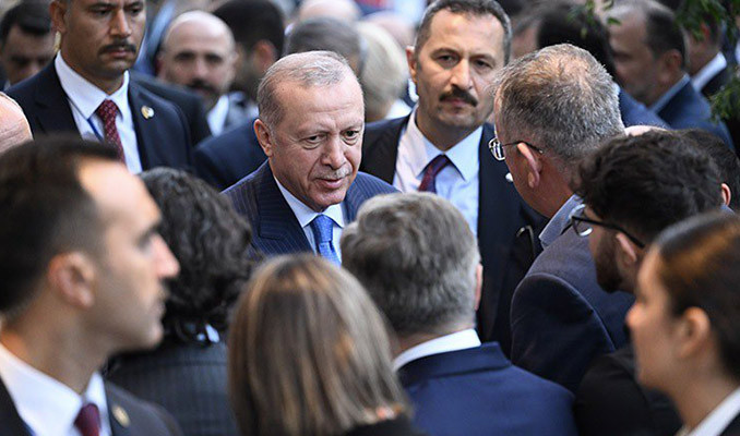 Cumhurbaşkanı Erdoğan’a Türkevi’nde karşılama