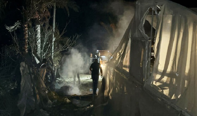 İsrail sivillerin kaldığı çadırları vurdu!