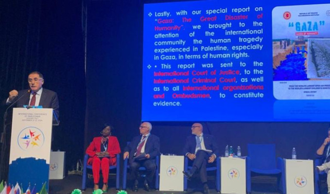 Malkoç’un konuşmasına İtalyanlar’dan Gazze ambargosu