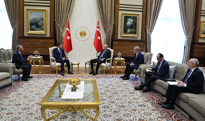 Erdoğan, IKBY Başkanı Barzani’yi kabul etti