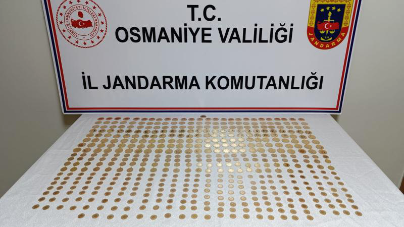 Osmaniye’de izinsiz basılan 513 altın ele geçirildi
