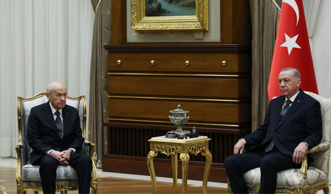 Cumhurbaşkanı Erdoğan, Bahçeli’yi kabul etti
