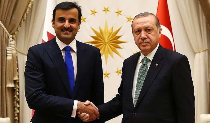 Erdoğan, Katar Emiri ile Beştepe’de görüştü