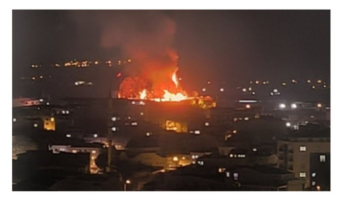 Bursa’da Tarihi Kestel Kalesi’nde yangın çıktı