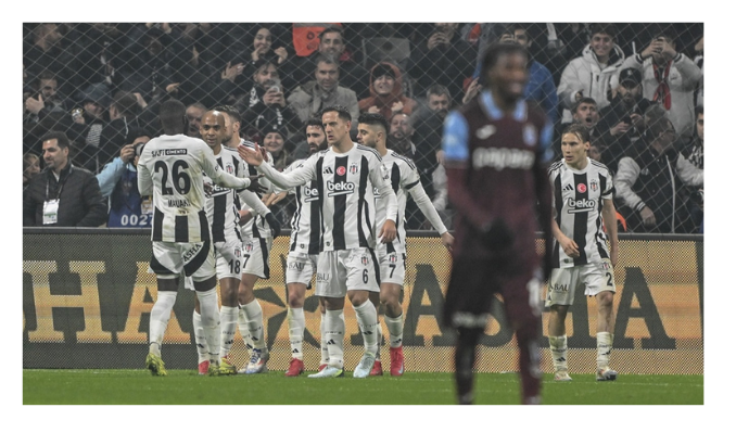 Beşiktaş Trabzonspor’u 2-1 mağlup etti