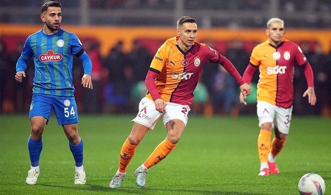 Galatasaray, Çaykur Rizespor’u 2-1 mağlup etti