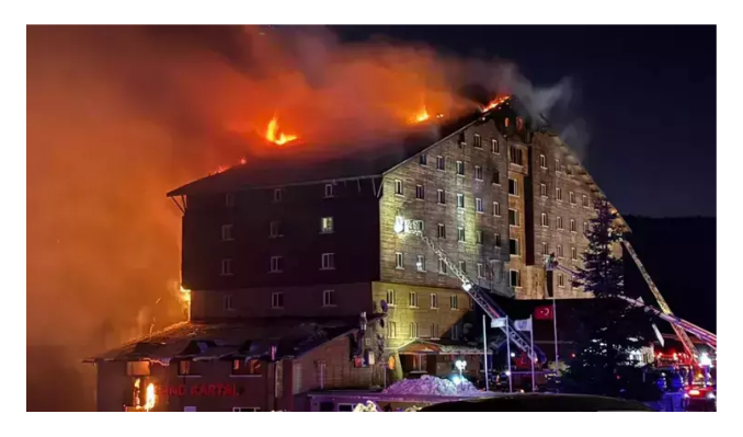 Otel yangını faciasında bilirkişi raporu hazırlandı