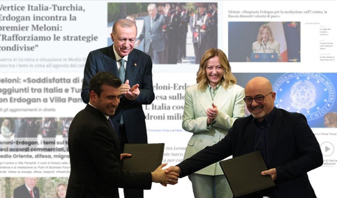 Türkiye-İtalya zirvesi İtalyan basınında manşetlere taşındı