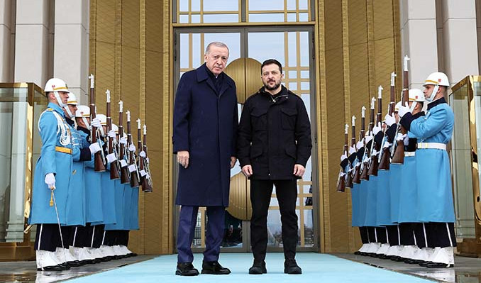 Cumhurbaşkanı Erdoğan, Zelenskiy ile görüştü