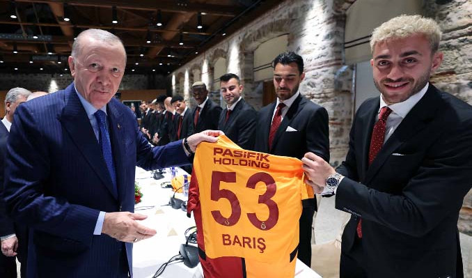 Erdoğan, şampiyon Galatasaray’ı kabul etti