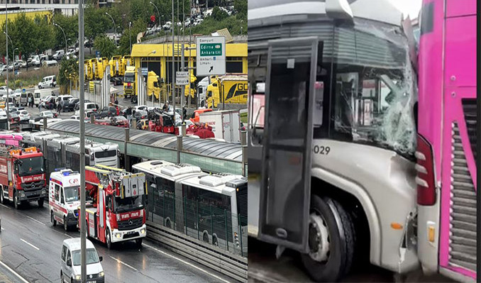 İki metrobüs çarpıştı! Ölü ve yaralılar var