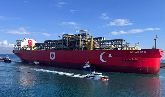 Türkiye’nin ilk yüzer gaz platformu ‘Osman Gazi’ Filyos’ta!