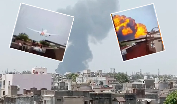 Hindistan’da 200’den fazla yolcunun bulunduğu uçak yere çakıldı